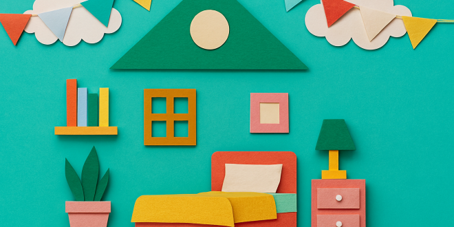 কাগজ দিয়ে ঘর সাজানো